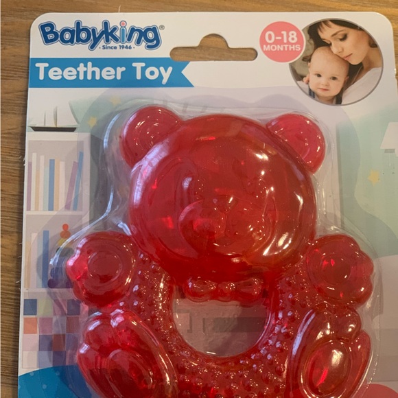 Red teddy bear teether - Picture 2 of 3
